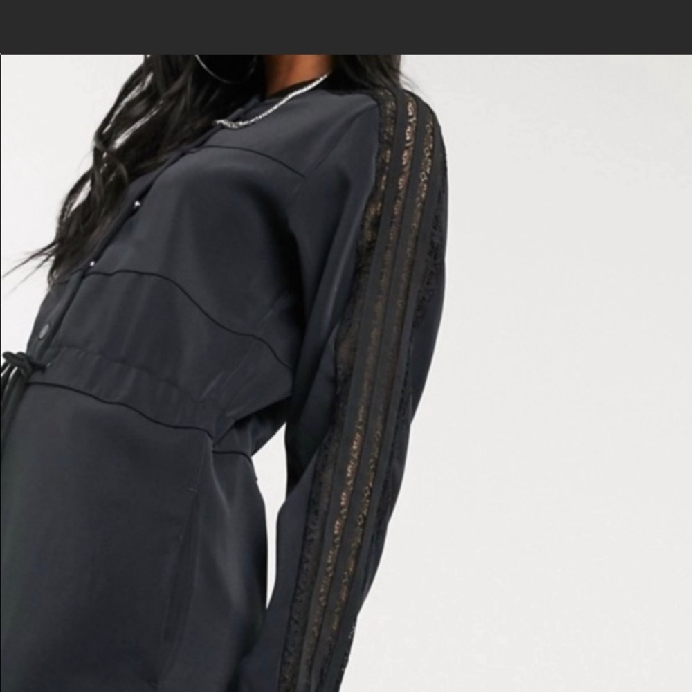 adidas Originals Black Lace Jumpsuit